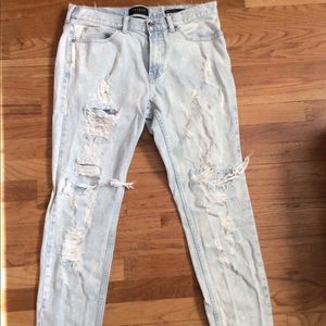 PacSun comfort stretch skinny ripped jeans